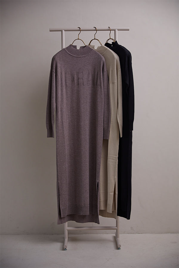 IDEAL Knit onepiece -Beige/Mocha/Black- 3colors