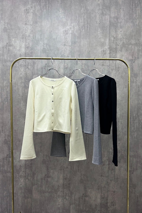 Laurel cardigan -Off/Gray/Black- 3colors