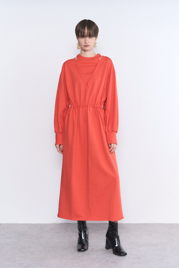 Lay sweat one-piece -Orange-  S/M 2size