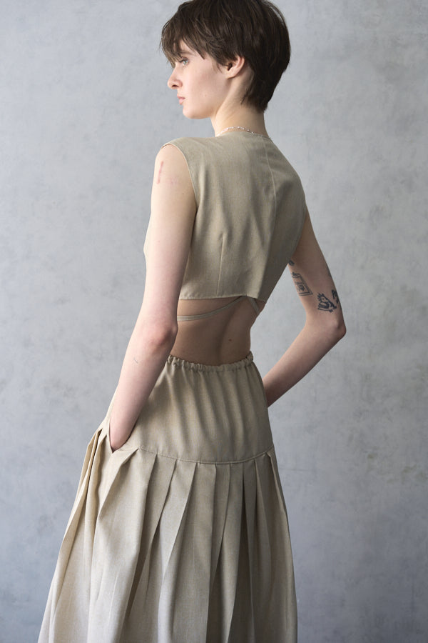 Emmet one-piece  -Beige-