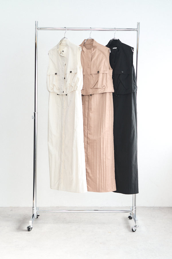 Fin shirt one-piece -Black-  S/M 2size