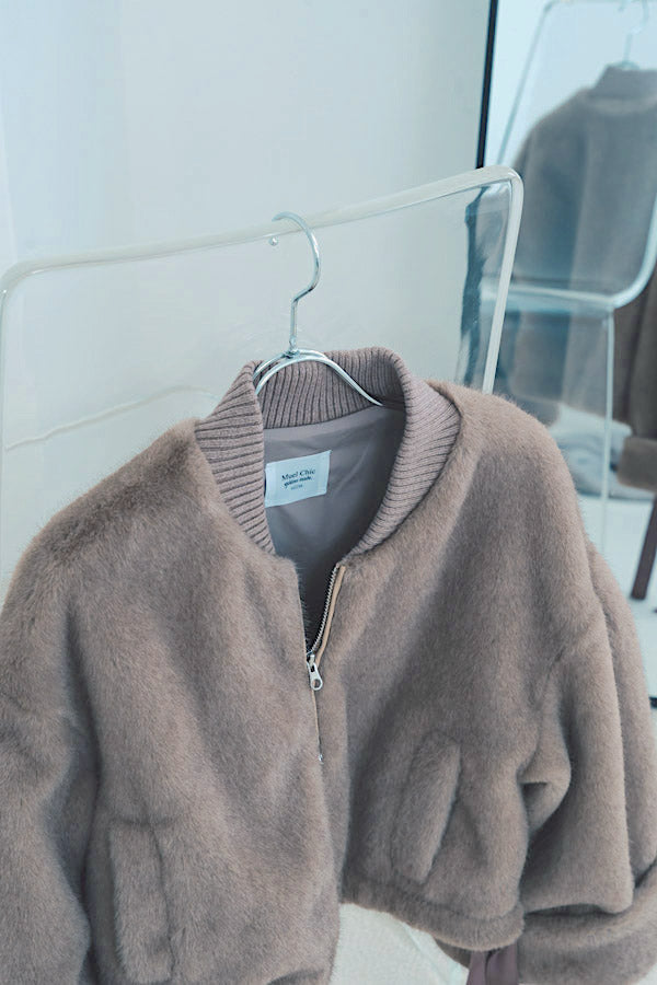 Pre-order【yukino×ellie Collaboration】Fluffy fur coat  -Mocha-