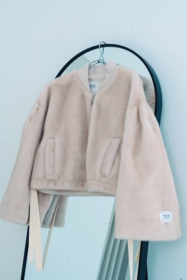 Pre-order【yukino×ellie Collaboration】Fluffy fur coat  -Ivory-