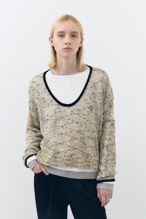 【Pre-order】Nea mix color knit   -3colors-