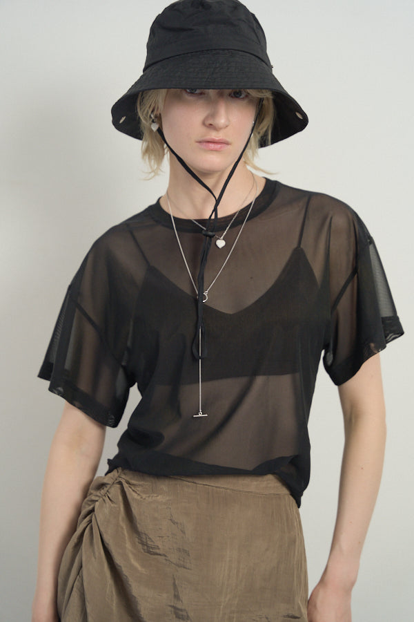 Luxe tulle CS -White/Olive/Gray/Black-  4colors