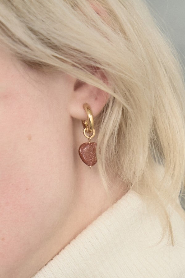 Clive heart pierced -Silver/Gold- 2colors – Muel Chic