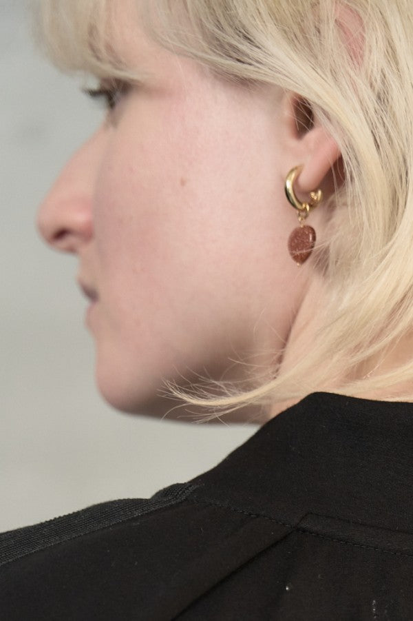 Clive heart pierced -Silver/Gold- 2colors – Muel Chic