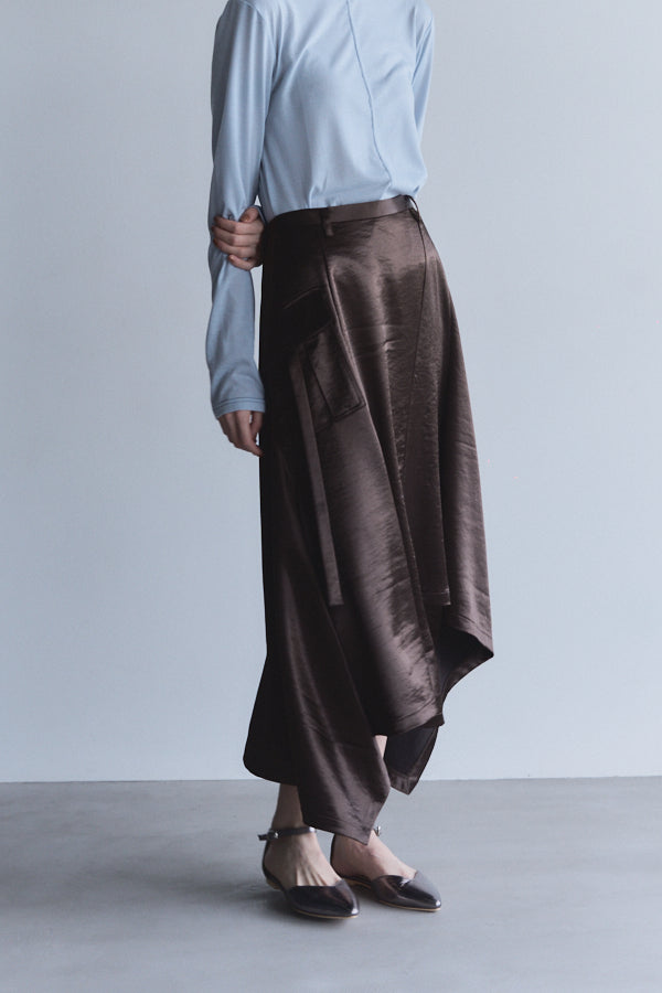 Suwanne satin skirt  -3colors-