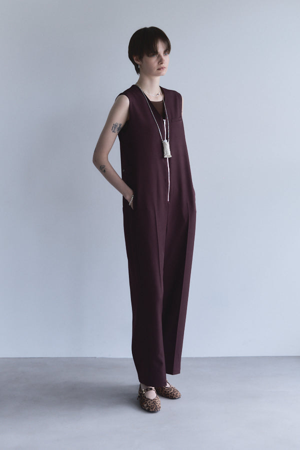 Luka rompers  -Maroon-