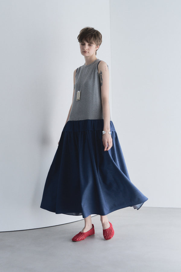 Dali one-piece -Indigo×Gray(Navy)-  S/M 2size