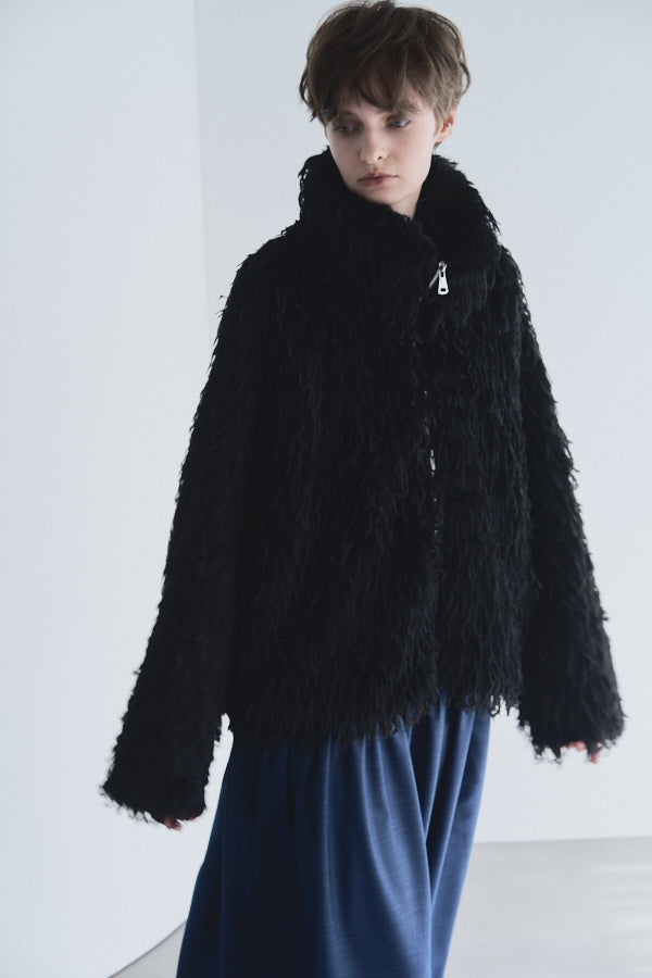 【Pre-order】<br>Foster fur coat  -Black-