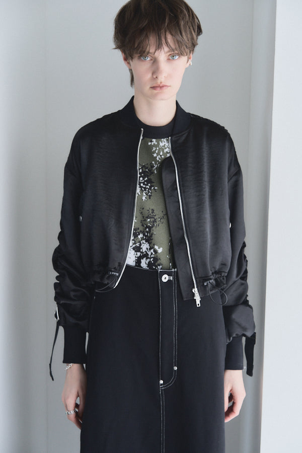 Suwanne satin MA-1  -Black-
