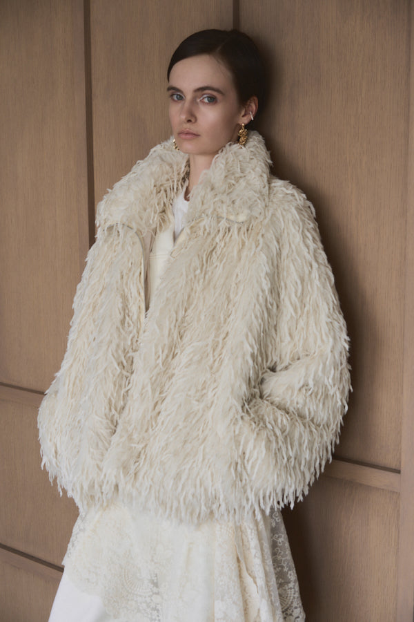【Pre-order】<br> Foster fur coat  -Off-