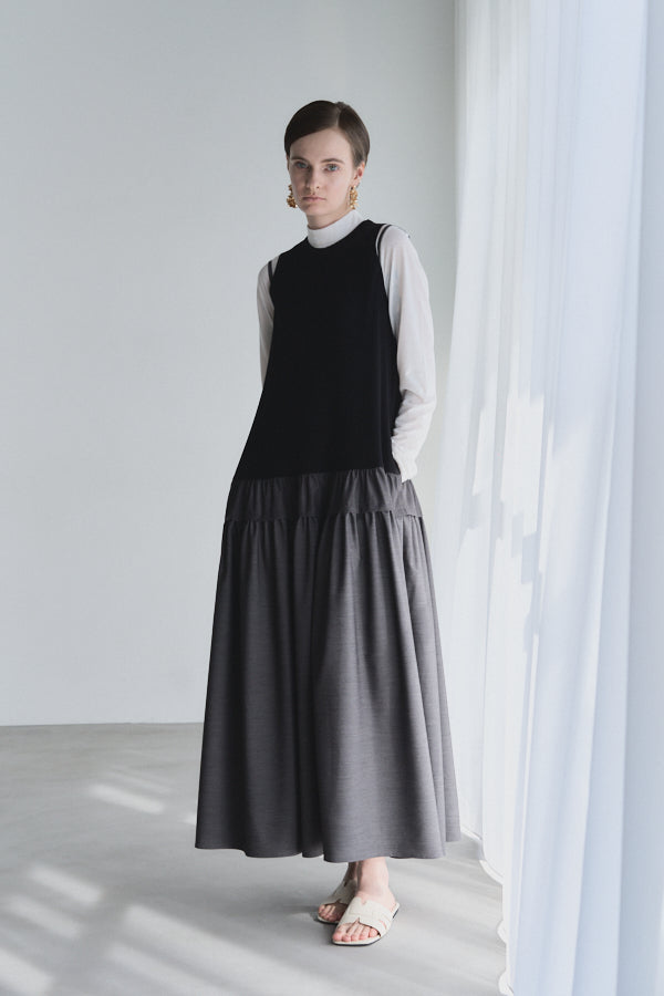 Muel chicミュエルシック スウェットワンピース　グレー Muel Chic｜ミュエルシックのワンピース/ドレス（グレー/灰色系