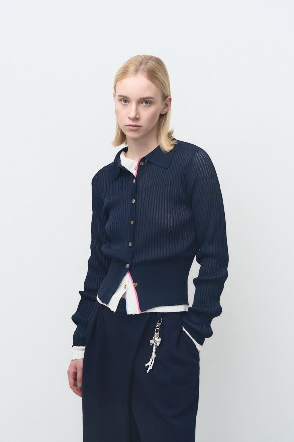 【Pre-order】Elor rib knit shirts  -4colors-