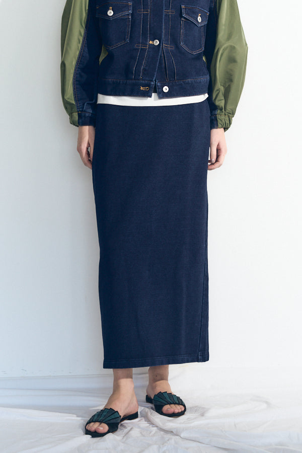 【Pre-order】 Nove sweat denim skirt  -3colors-