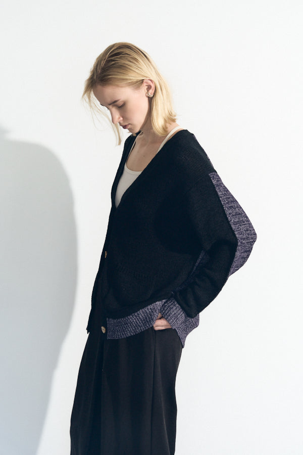 【Pre-order】Miyora knit cardigan  -Black-