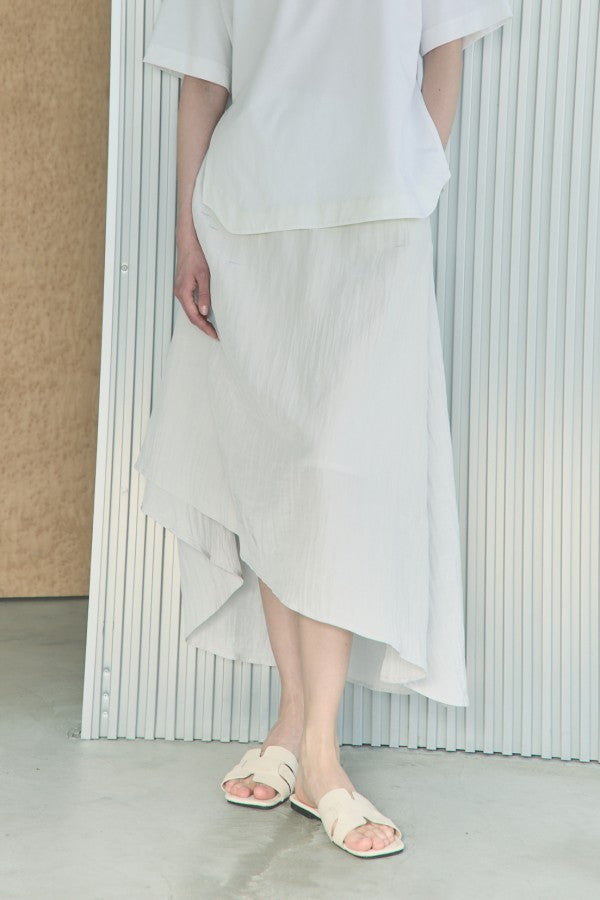 Pines shine skirt -White/Mint cream/Mocha/Navy/Black-  5colors