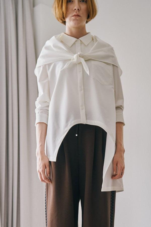 Canberra scarf  shirt  -3colors-