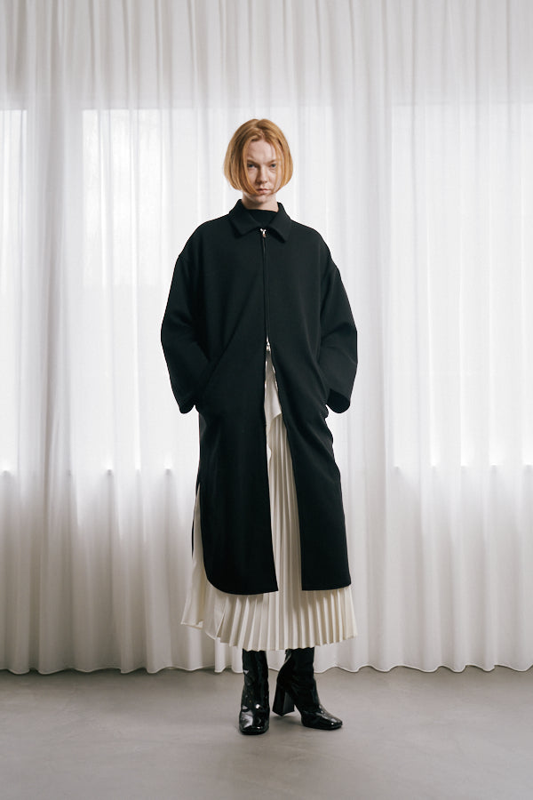 【Pre-order】<br>Nauru long coat   -Black-