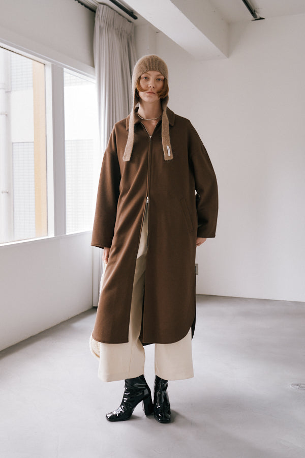【Pre-order】<br>Nauru long coat   -Brown-