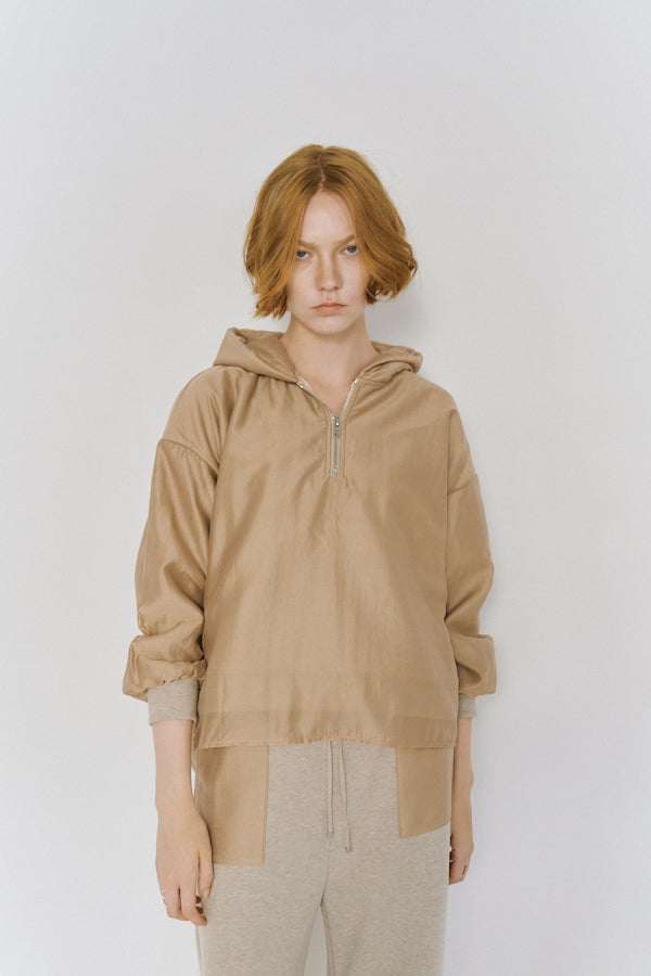 Nicosia food pullover   -Beige-