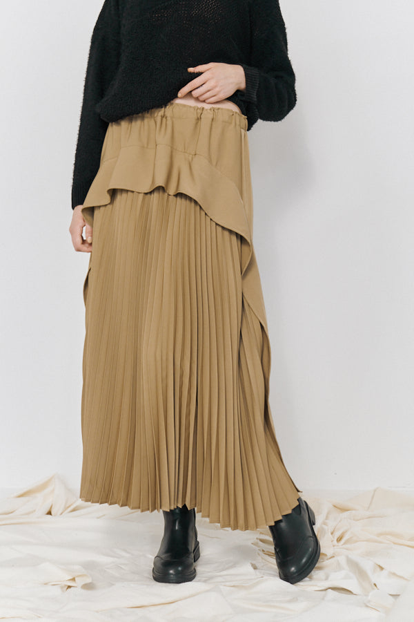 Louis pleats skirt  -3colors-