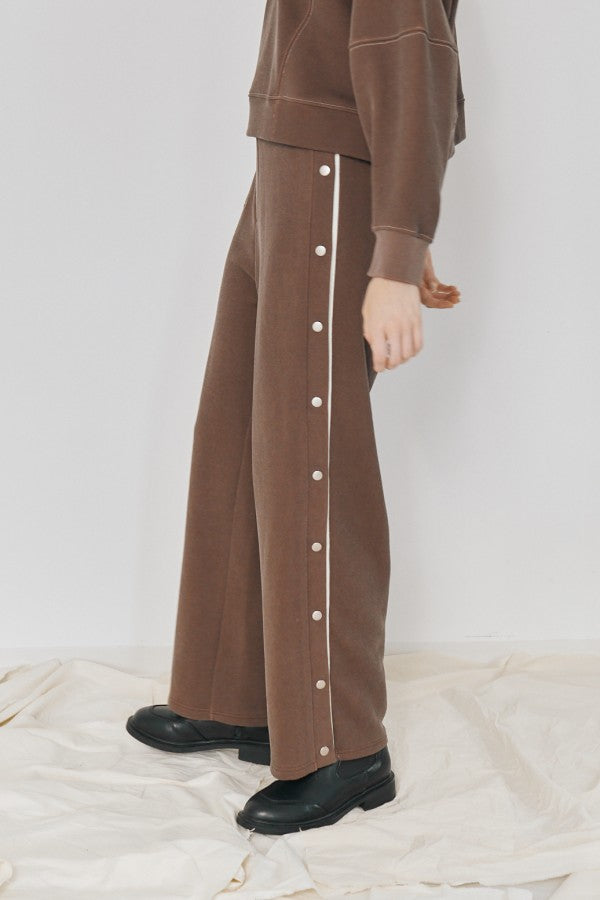 Slow side line pants  -Brown/2size-