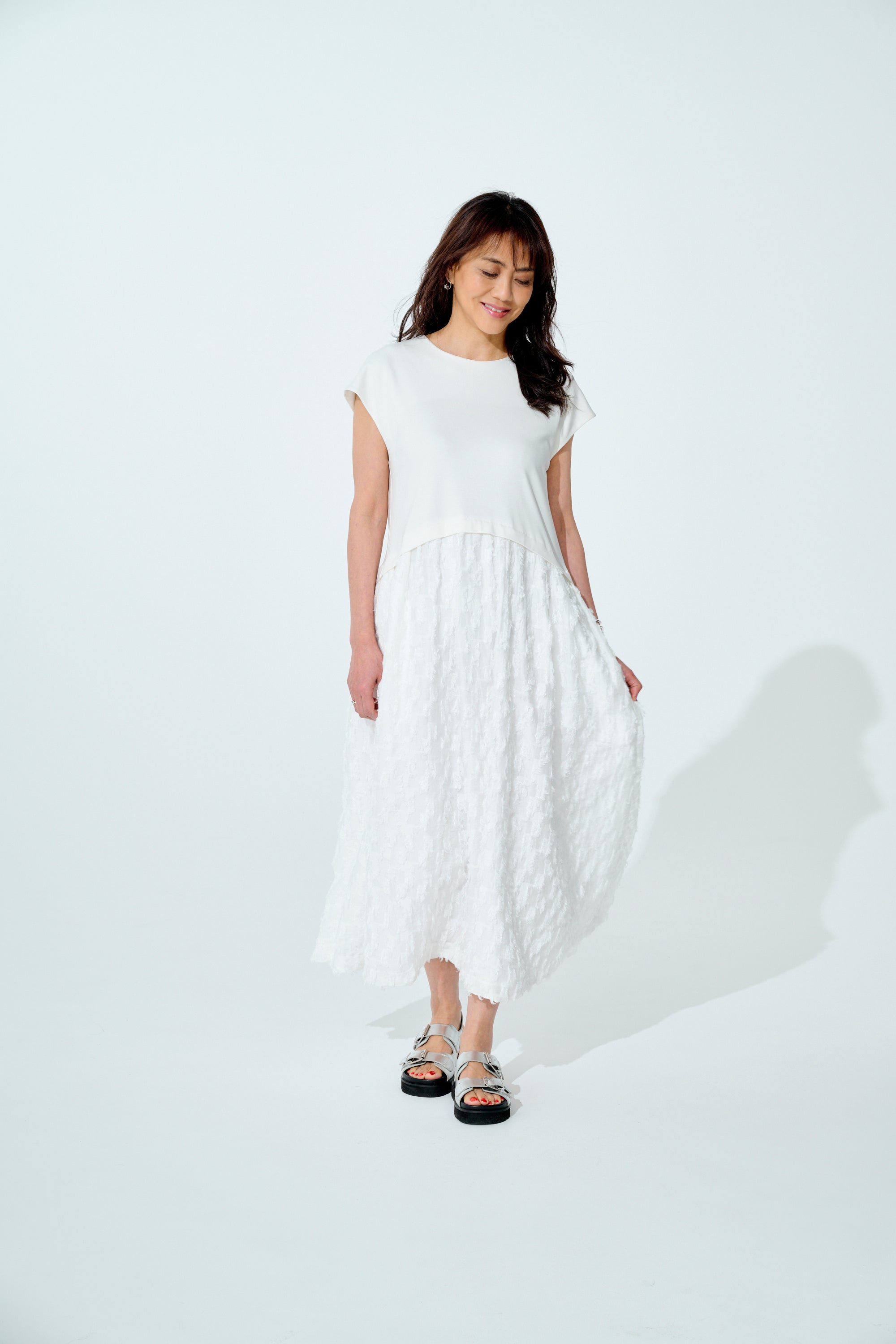 MaisonMaenori×Muel Chicコラボ】 Como one-piece -White-