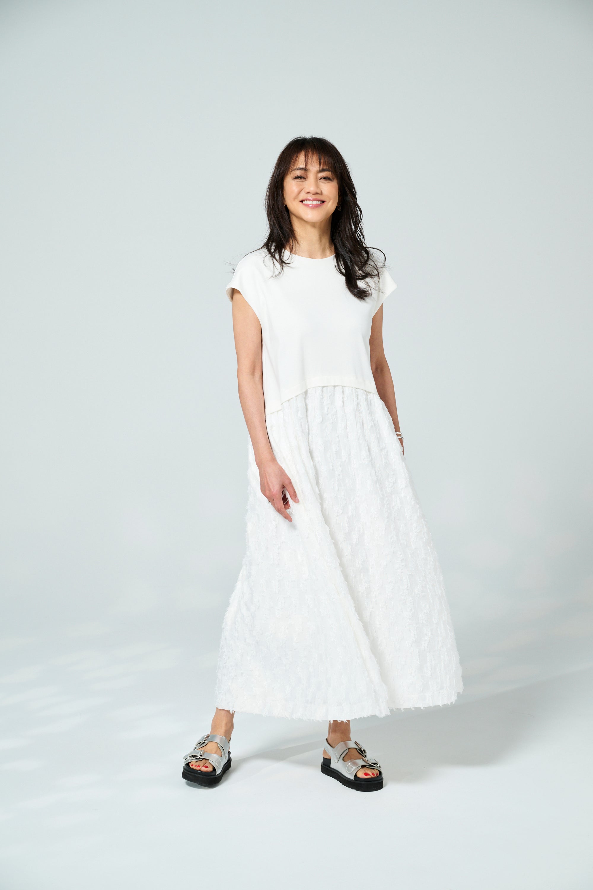 MaisonMaenori×Muel Chicコラボ】 Como one-piece -White-