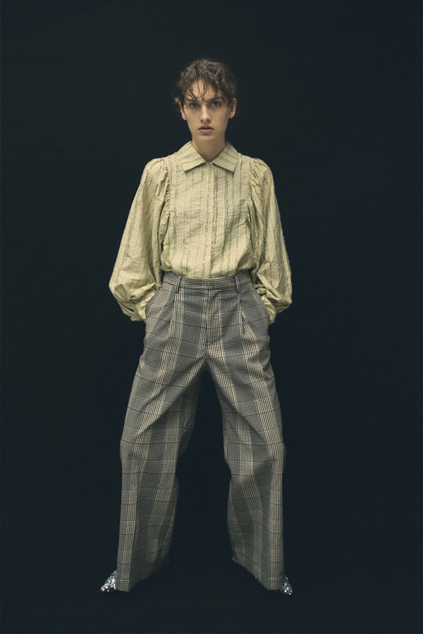 Dante check pants  -Gray Check- 　S/M 2Size