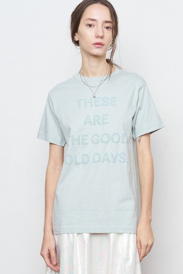 Good day Tshirt -Off/Light cyan/Ink Black- 3colors & -F/Mens(XXL)- 2size