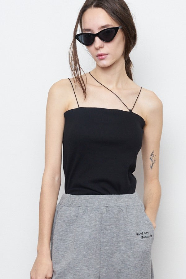 Tender camisole -White/Black- 2colors