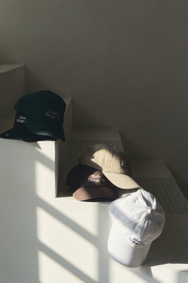 Shake Cap -White/Dark green/Dark khaki/Brown/Black- 5colors – Muel
