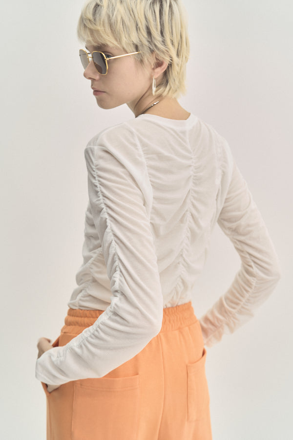 Pickl gather CS ピックルギャザーカットソー　Muel Chic Muel Chic（ミュエルシック）の「Pickl gather CS ピックル