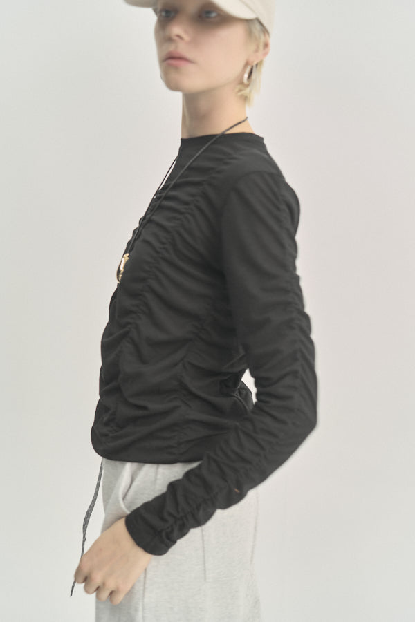 Pickl gather CS ピックルギャザーカットソー　Muel Chic Muel Chic（ミュエルシック）の「Pickl gather CS ピックル