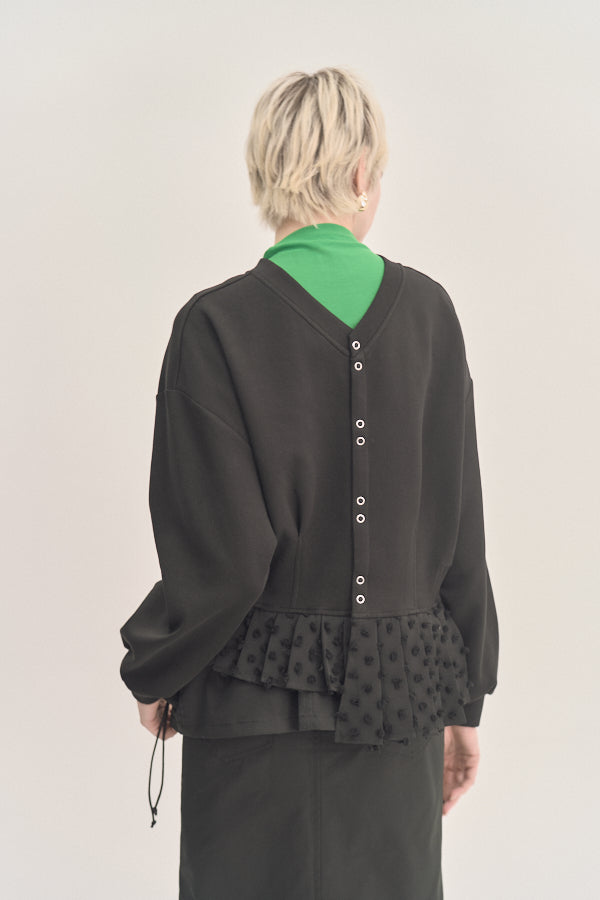 カーディガン Fond 2way CS フォンド2way カットソー レディース Fond 2way CS -Black- – Muel Chic