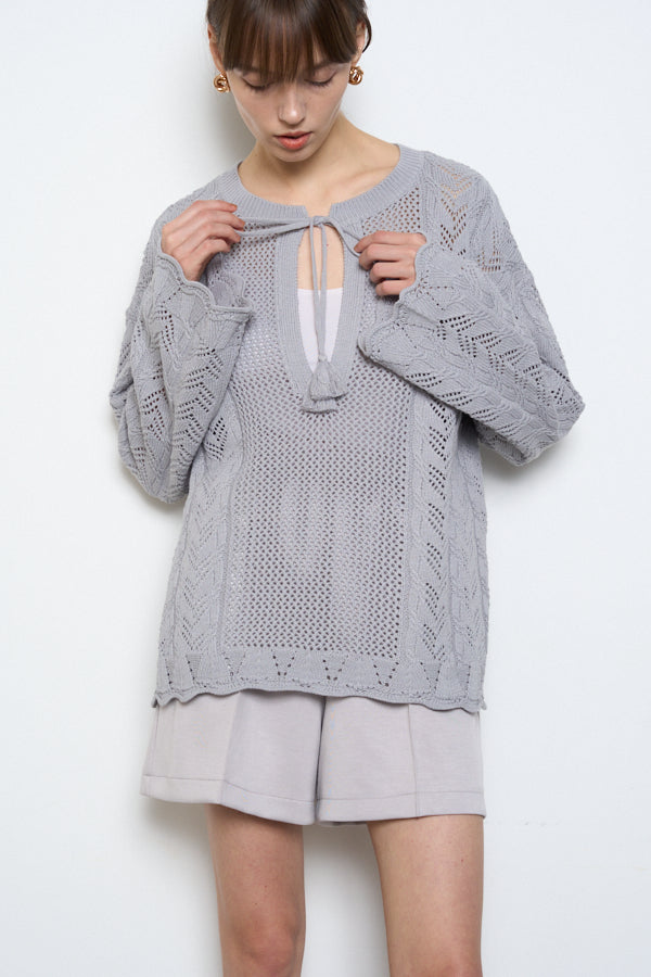 Mill mesh knit  -Ice Gray- 4570132018465