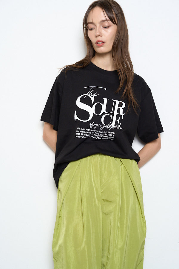 Source T shirt  -Black-  F/Mens(XXL) 2size